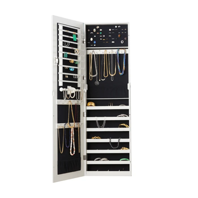 Gold Silver Safekeeper Wall Mount Jewelry Cabinet