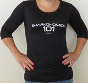 Women’s Scoop Neck T-Shirt: Sharkonomics 101