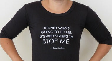 Women’s Scoop Neck T-Shirt: It's not Who's going to let me, It's who's going to STOP ME